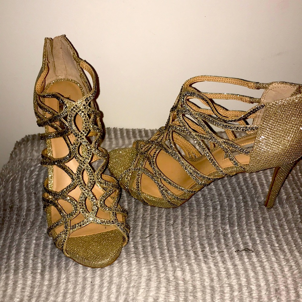 Ladies high heels with bling